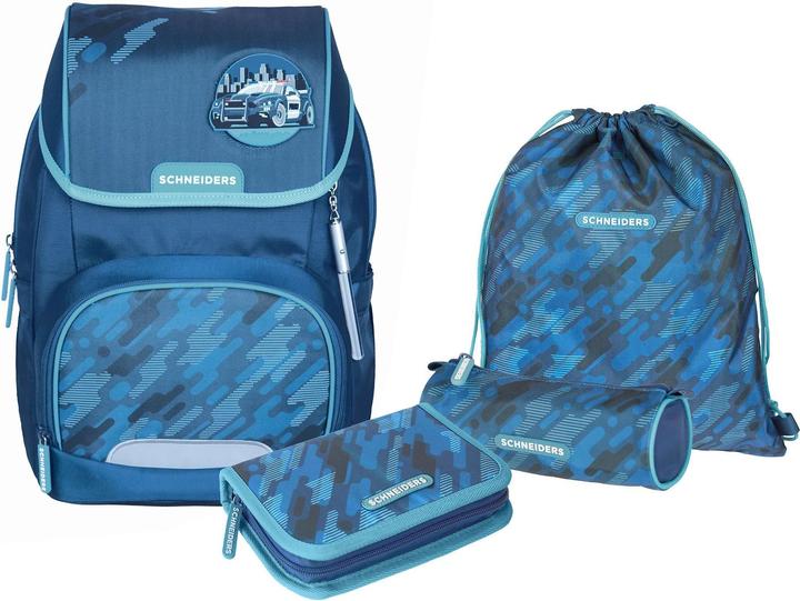 Schneiders Schultaschenset Camo Blue Dark Petrol (19 l)