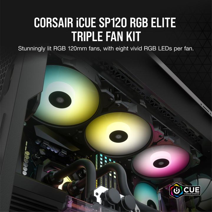 Produktbild Corsair SP120 RGB Elite (120 mm, 3 x)