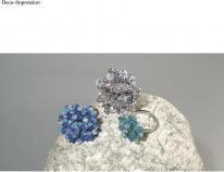 Rayher Ringschiene m. Platte, 12mm ø, platin, 2 Stück