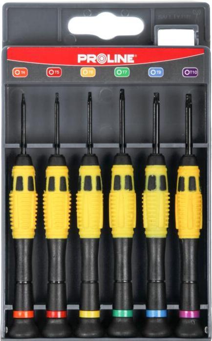 Produktbild Proline Pro-Line Uhrmacher-Schraubendreher Ni-Cr-Mo-Set 6-tlg. (10226)