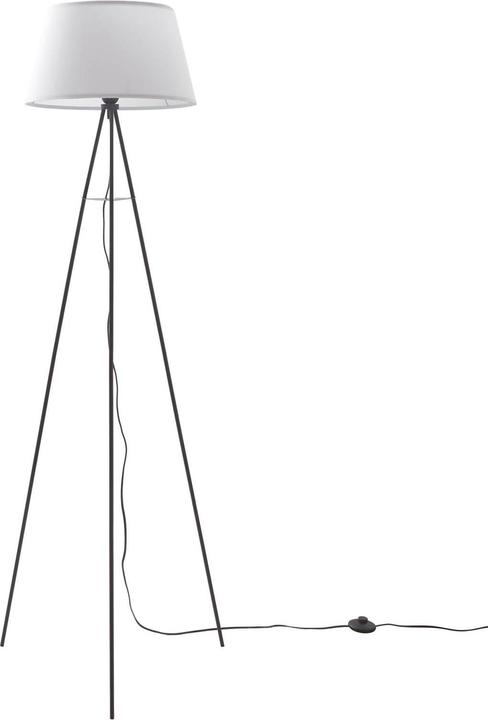 Produktbild Elc Elsika Tripod-Stehleuchte, Stoffschirm, weiss (E27)