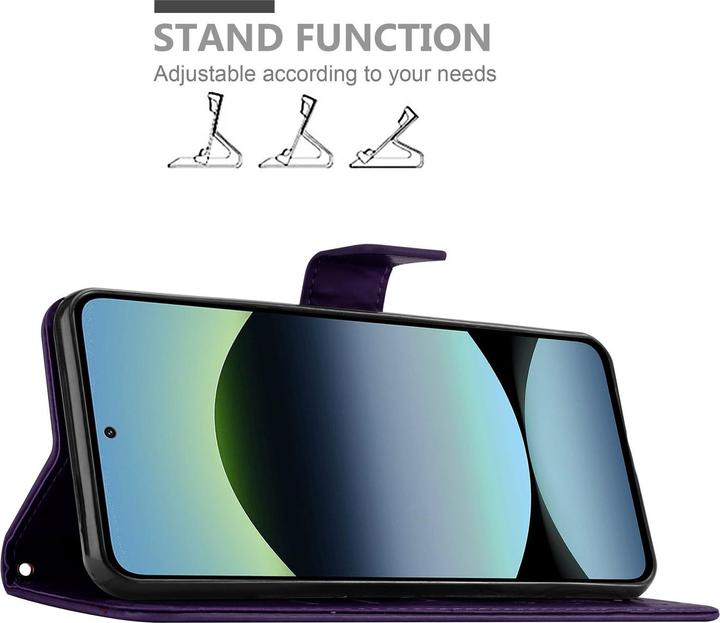 Produktbild Cadorabo Hülle für Xiaomi RedMi Note 14 5G mit Blumen Muster (Xiaomi Redmi Note 14 5G)
