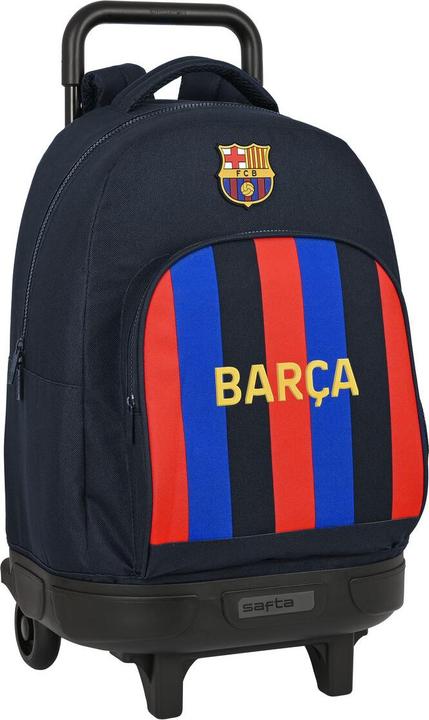 FC Barcelona Schulrucksack mit Rädern F.C. Barcelona Granatrot Marineblau 33 X 45 X 22 cm