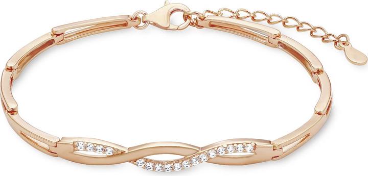 Amor Armkette (20 cm, Silber, Zirkonia)