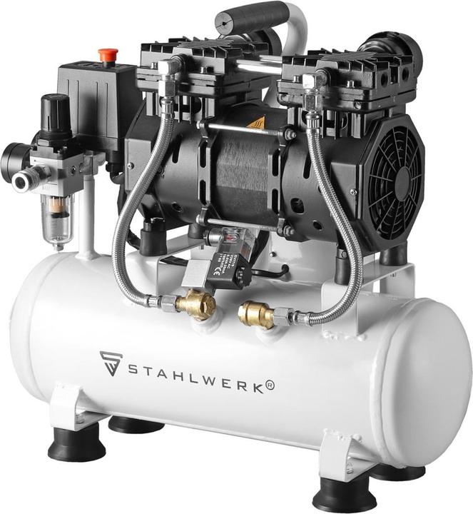 Actual product image Stahlwerk Compressor 10 bar 2.1 hp 1.6 kW 210 l/min 10 l air compressor (10 bar, 10 l)