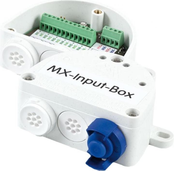 Produktbild Mobotix MX-OPT-INPUT1-EXT- Input box for weatherproof integration of external sensors, 6 IN self-...
