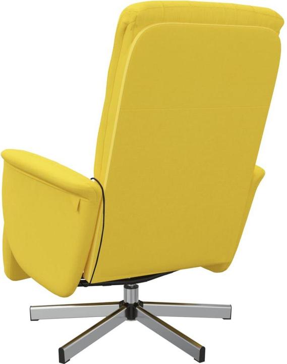 Produktbild VidaXL Massagesessel mit Fussteil Hellgelb Stoff,Farbe