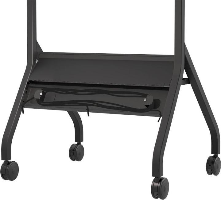 Actual product image Peerless AV trolley with shelf for displays up to 75inch up to 56kg up to VESA 800x400 colour black w (Universal, 75", 56 kg)