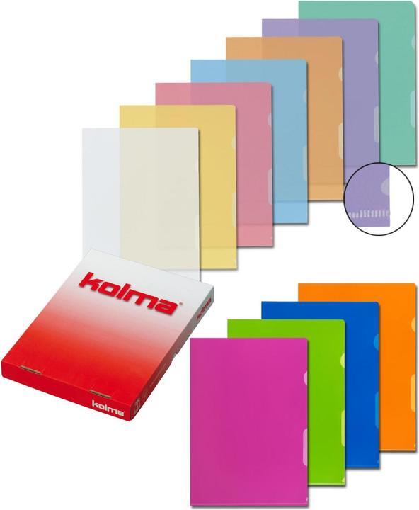 Immagine prodotto Kolma Cartella incolore a grana A4 super resistente (A4, 100 x)