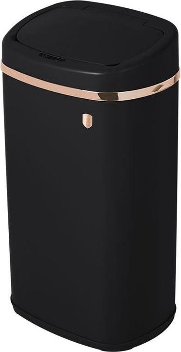 BerlingerHaus Cestino di design con sensore tattile, nero-rosa-oro, 58 L (58 l)