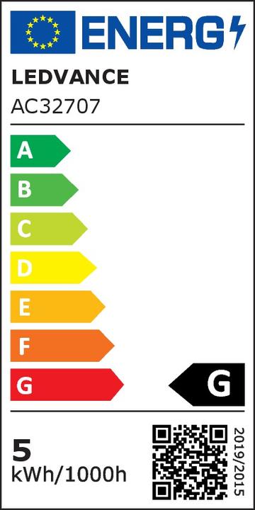 Label énergétique Osram Base (GU10, 4.30 W, 350 lm, 5 x, G)