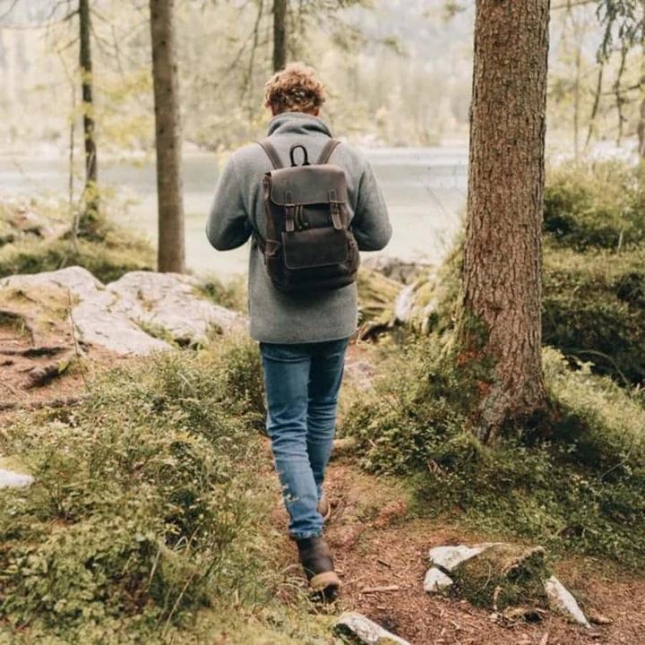 Actual product image Only-Bags.Store Handmade backpack in grained leather