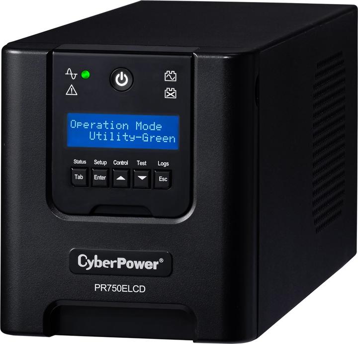 Actual product image Cyberpower Professional Tower Series PR750ELCD (750 VA, 675 W, Line-interactive UPS)