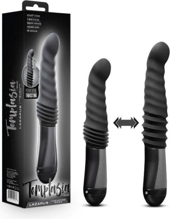 Image du produit Blush Temptasia Lazarus Thrusting Dildo Schwarz