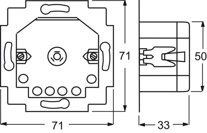 Produktbild Busch-Jaeger UP Jalousie-Control II 6411U/S-101 mit Sensorauswertung 2Schliesser 690V
