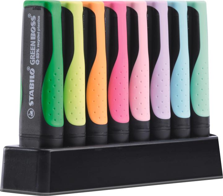 Image du produit STABILO Surligneur GREEN BOSS (Multicolore, 5 mm, 8 x)