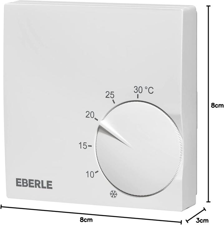 Eberle Controls Raumthermostat RTR S 6121 1, Slimline Raumtemperaturregler