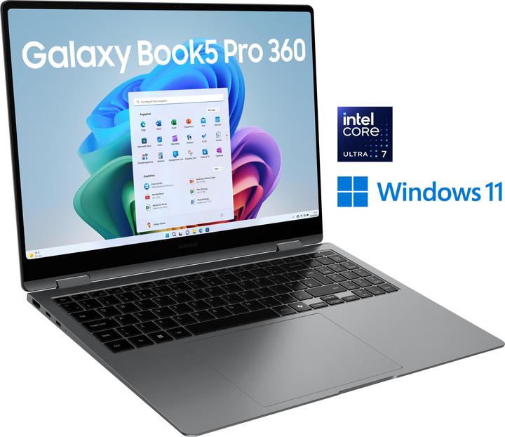 Samsung Galaxy Book5 Pro 360 (16", Intel Core Ultra 7 258V, 32 GB, 1000 GB, DE)