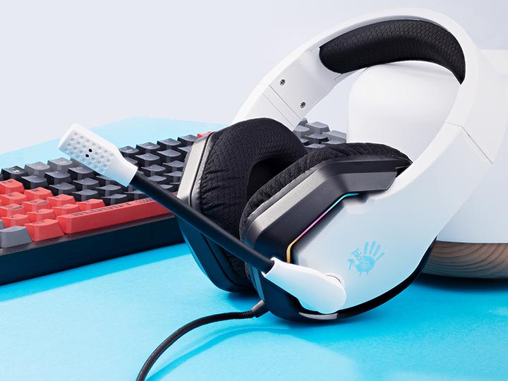 Image du produit A4Tech Bloody G260p USB+AUX3.5 białe (Filaire)