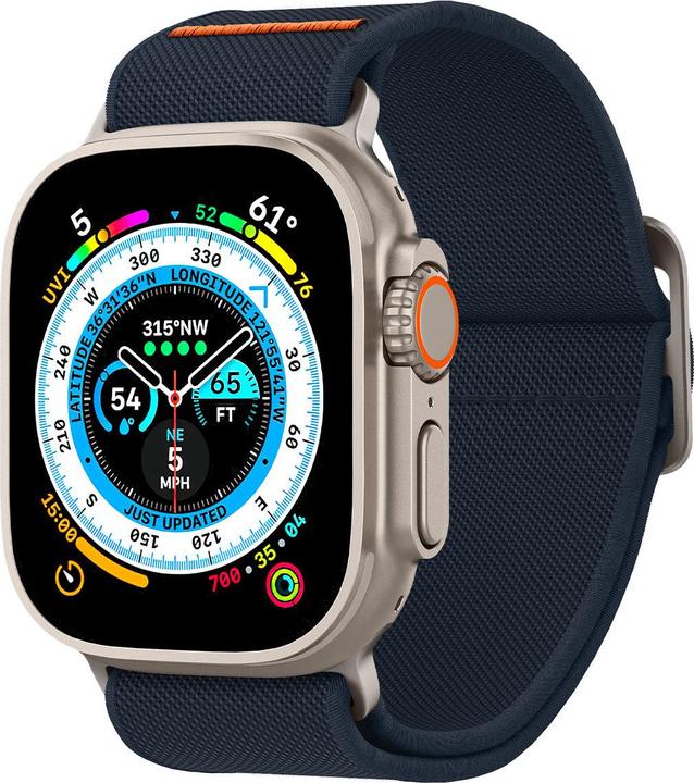 Produktbild Spigen Fit Lite Band für Apple Watch Series 42, 44, 45, 49 mm - navy (42 mm, 44 mm, 45 mm, 49 mm, Nylon, Fabric, Stainless Steel)