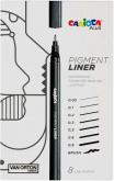 Actual product image Carioca Plus - Pigment liners black, 8 pcs (809317)