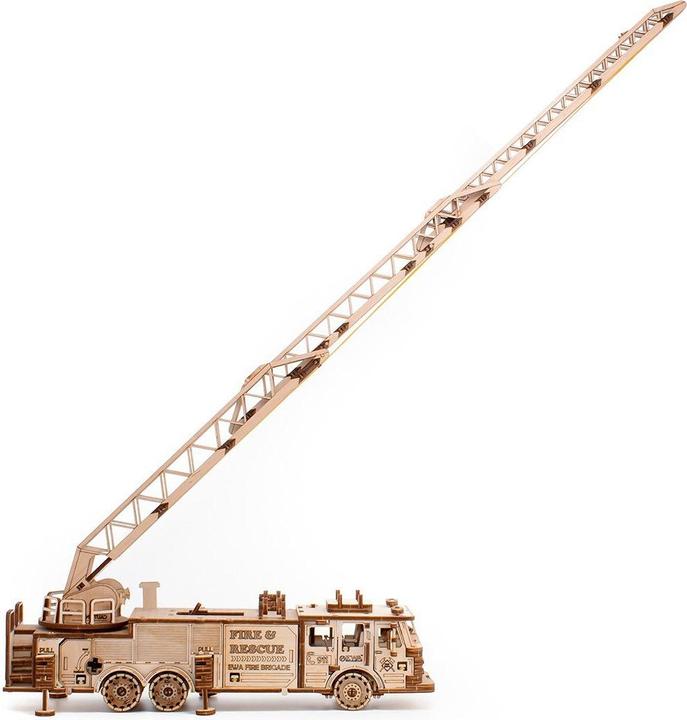 Actual product image Eco Wood Art Fire truck