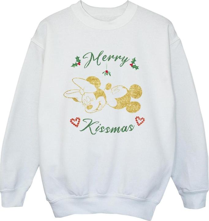 Disney Mickey Mouse Merry Kissmas Sweatshirt Jungen (140, 146)