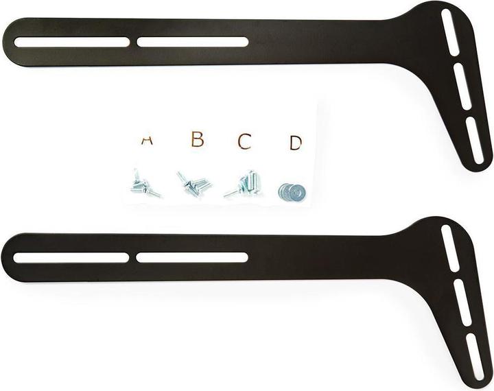 Actual product image Nedis Soundbar Bracket Universal Connected to the TV 15 kg Fixed Steel Black (1 pcs., Wall installation)