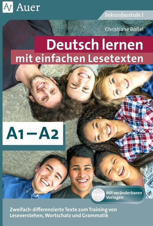 Produktbild Deutsch lernen mit einfachen Lesetexten A1-A2 (Deutsch, Christiane Bössel, 2018)