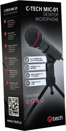 Produktbild C-Tech MIC-01 microphone Black Table microphone