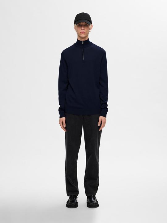 Image du produit Selected Homme Slhtray Ls Knit Merino Half Zip Noos (S)