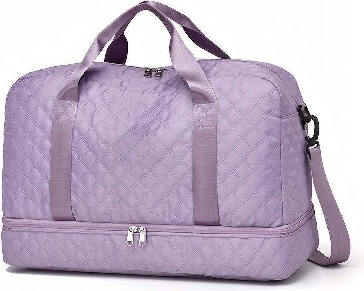 Only-Bags.Store Leichtgewichtige Argyle Muster Gepäcktasche, grosse Kapazität Travel Duffle Bag, Portable Overnight