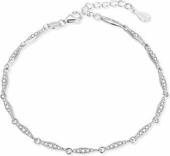 Produktbild Agato Sparkling silver bracelet with zircons AGB757/21