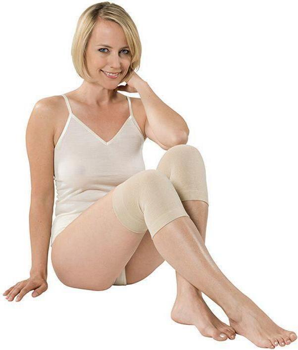Actual product image Eusana Euana knee and elbow warmer anatomich beige (S)