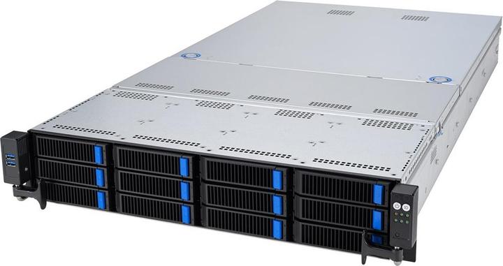 Produktbild ASUS Server RS521A-E12-RS12U/1G/1.6kW/12NVMe/FAN/RH/OCP/GPU
