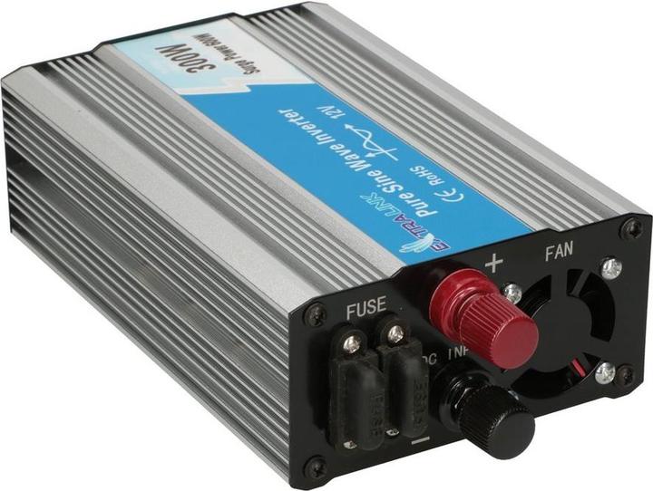 Produktbild Extralink CAR VOLTAGE CONVERTER 12V - 230V, 300W, PURE SINUS OPIP-300W