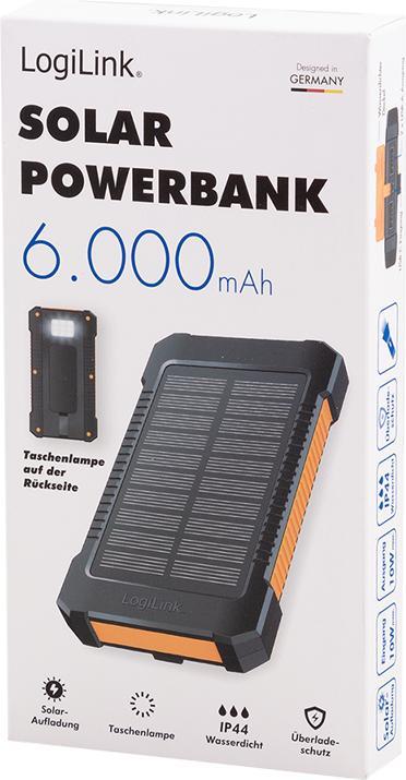 Image du produit LogiLink Banque d'énergie solaire (8000 mAh, 10 W, 29.60 Wh)