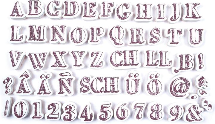 Actual product image Aladine Stamp Set "Alphabet