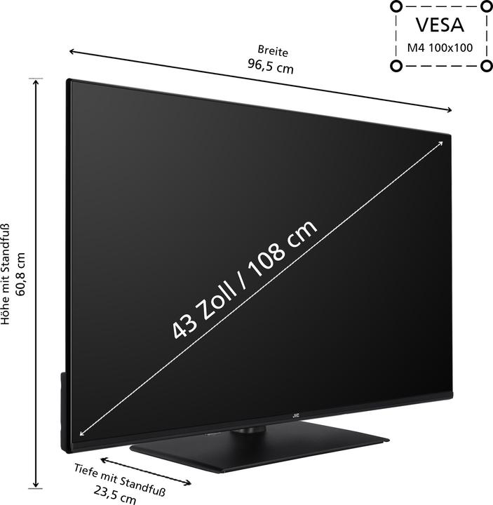Immagine prodotto JVC LT-43VF5355 LED-TV FHD SMART TIVO (43", LED, Full HD, 2024)