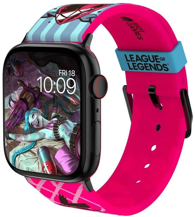 Image du produit Moby Fox League of Legends bracelet pour smartwatch Jinx (22 mm, Silicone, Acier inoxydable)