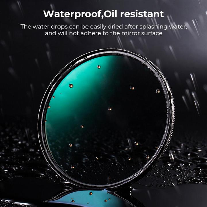 Produktbild K&F Concept 52MM CPL Filter Super Slim Circular Polarizing Filter with 28 Layer Green Coated, HD, Waterproof, An (52 mm, Polarisationsfilter)