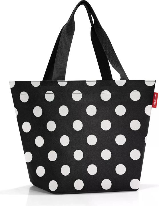 MGA Shoppertasche M, Punkte weiss