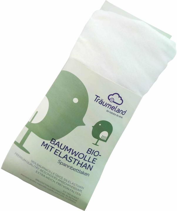 Produktbild Träumeland Fix-Leintuch Weiss 60 x 120 cm + 70 x 140 cm