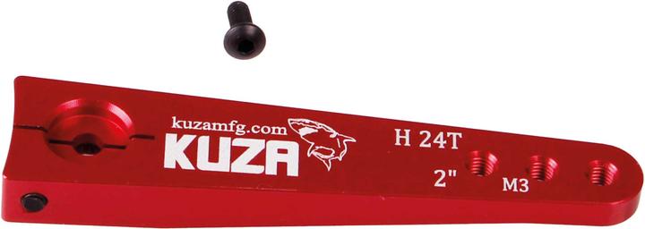 Actual product image Kuza servo lever 1-arm hitec 24t 51/45/39mm 2" m3 heavy duty v2 aluminium