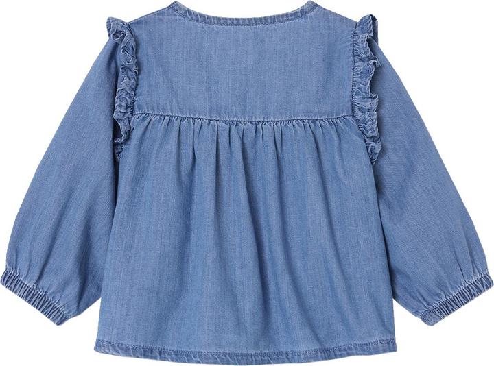 Vertbaudet Baby Bluse aus Light-Denim