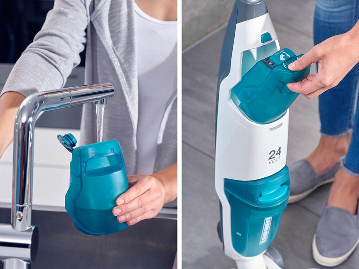 Actual product image Leifheit Regulus Aqua PowerVac cordless vacuum wiper set incl. accessories