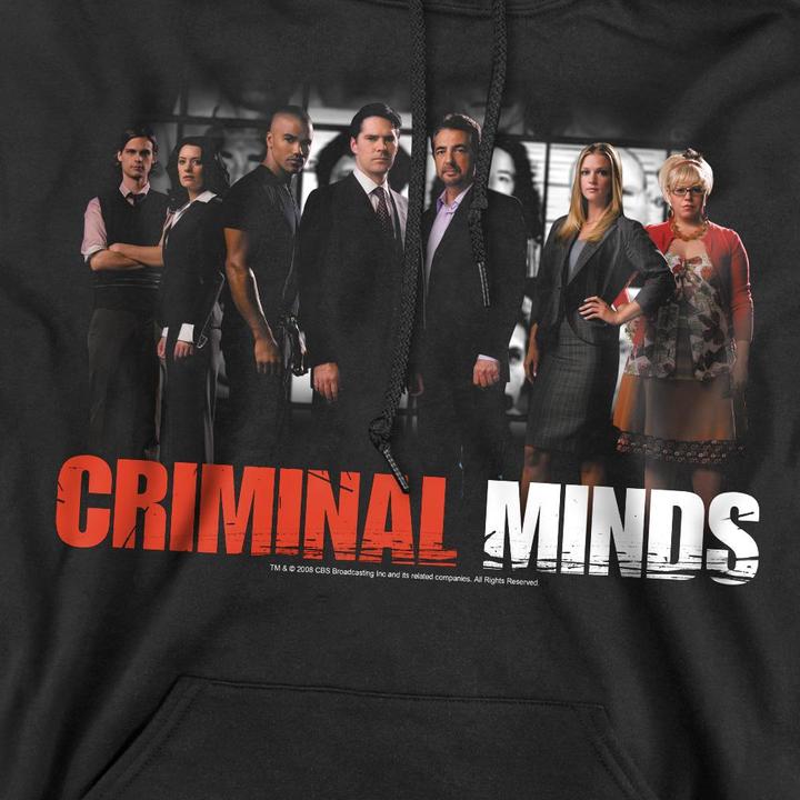 Immagine prodotto Criminal Minds The Brain Trust Felpa con Cappuccio Uomo (L)