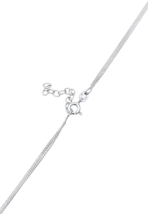 Immagine prodotto Elli Collana a strati Zirconia Cuore Pretzel Look tradizionale Argento 925 (Zirconia, Argento 925, 40 cm)