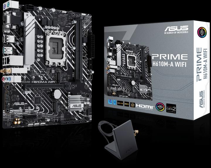 Produktbild ASUS PRIME H610M-A WIFI (LGA 1700, Intel H610, mATX)