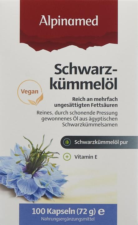 Actual product image Alpinamed Black cumin oil (100 Piece, Capsules, 112 g)